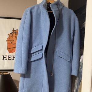 NEW J.Crew Light Blue Women's Cape Coat